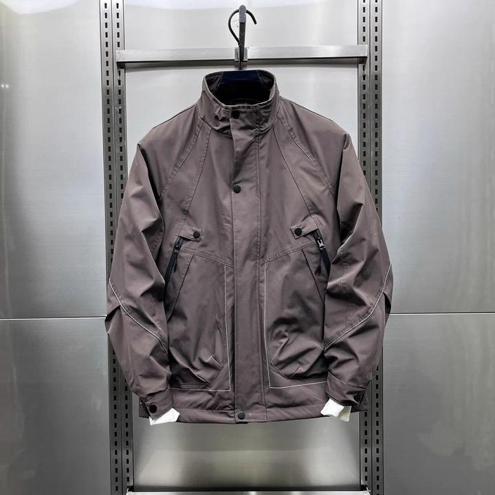 2025外套男春秋季新款翻领宽松夹克潮流青年薄款休闲男装衣服帅气