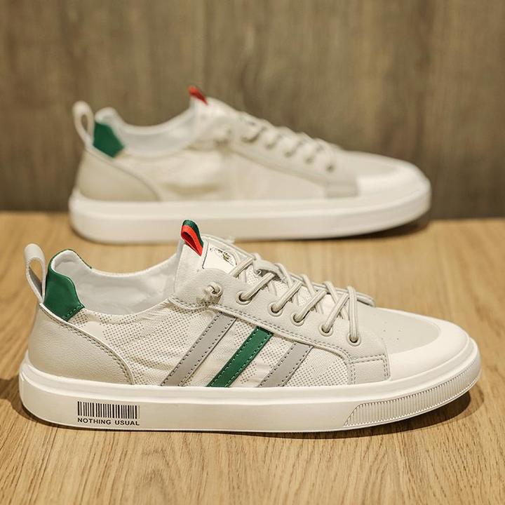 帆布男鞋夏季透气百搭休闲平板鞋一脚蹬冰丝布鞋工作软底小白潮鞋