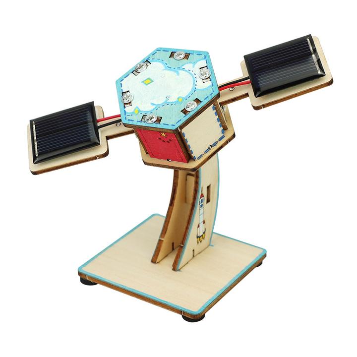 太阳能玩具科学实验包7-14岁航天航空diy人造卫星模型科技小制作