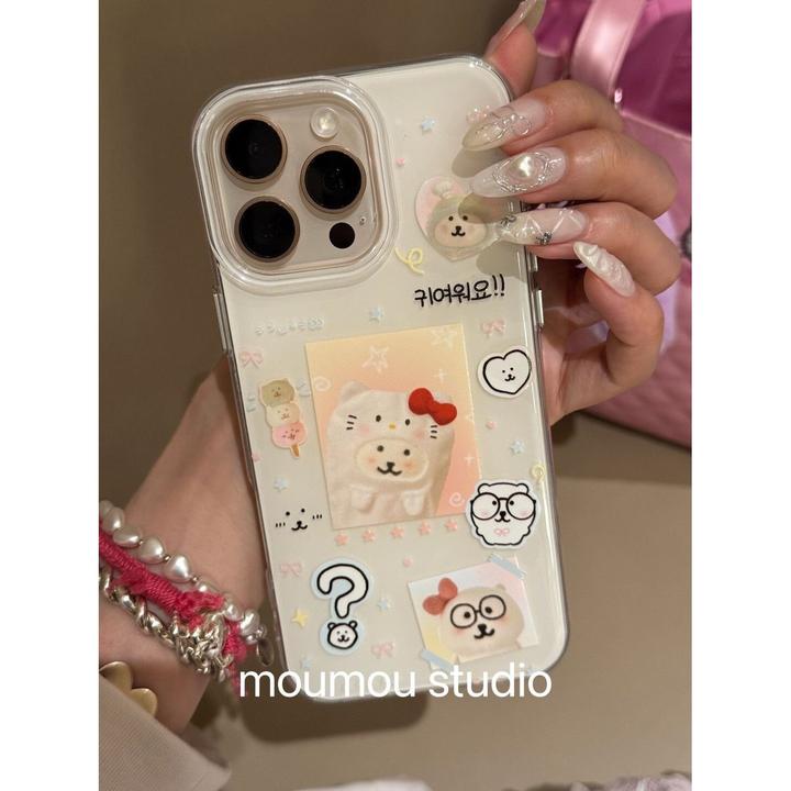 适用苹果15手机壳iPhone16promax/14/13可爱12/11卡通XS/8P