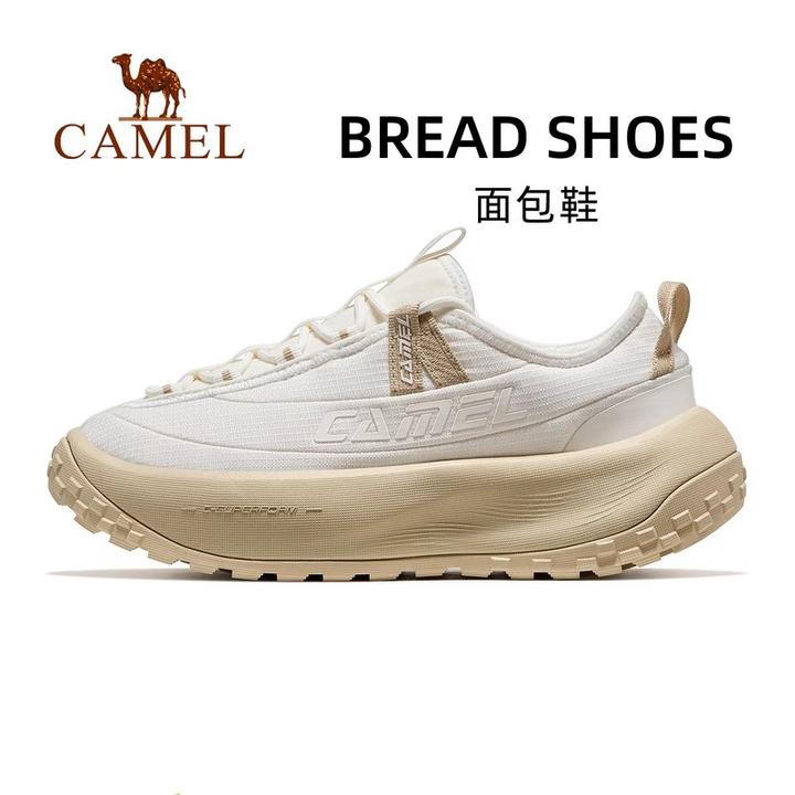 骆驼面包鞋运动鞋女款2025秋季新款男鞋女鞋透气跑步休闲鞋慢跑鞋