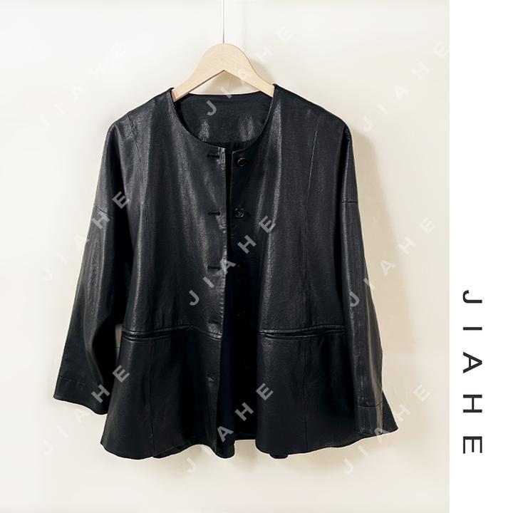 加禾【匠心记忆】植鞣羊皮皮衣气质百搭外套