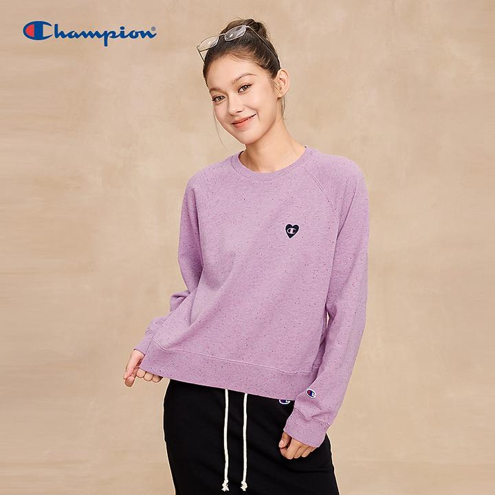 Champion冠军爱心Logo卫衣25秋冬新款圆领卫衣纯棉休闲运动s