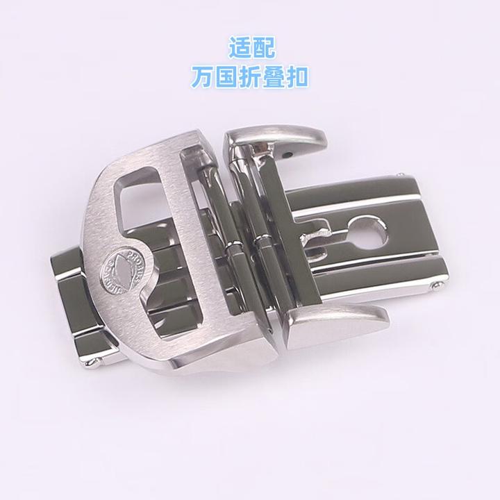 适用iwc万国表扣 万国折叠地球扣双拉蝴蝶扣皮表带扣