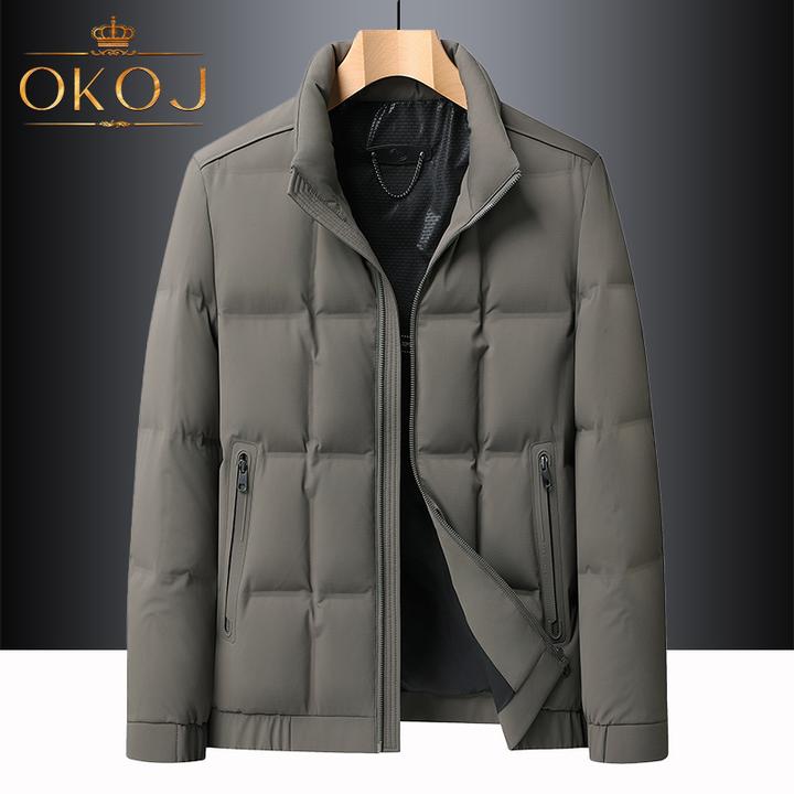 OKOJ羽绒服男外套加厚保暖立领防风防寒秋冬新款户外运动羽绒衣