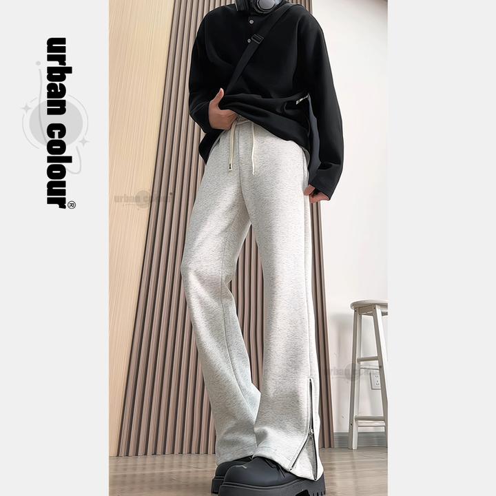 裤子男款爆款2025新款修身显瘦直筒卫裤秋冬季长裤运动微喇休闲裤