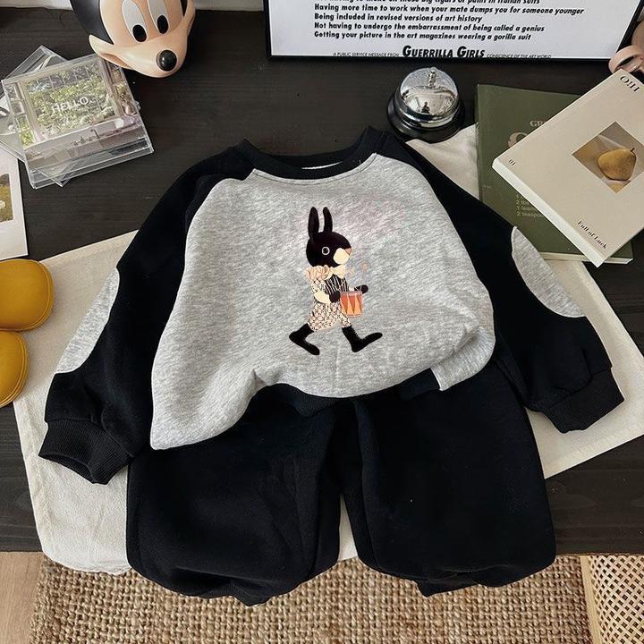 男女宝宝运动休闲套装新款儿童春秋衣服中小童时髦洋气两件套