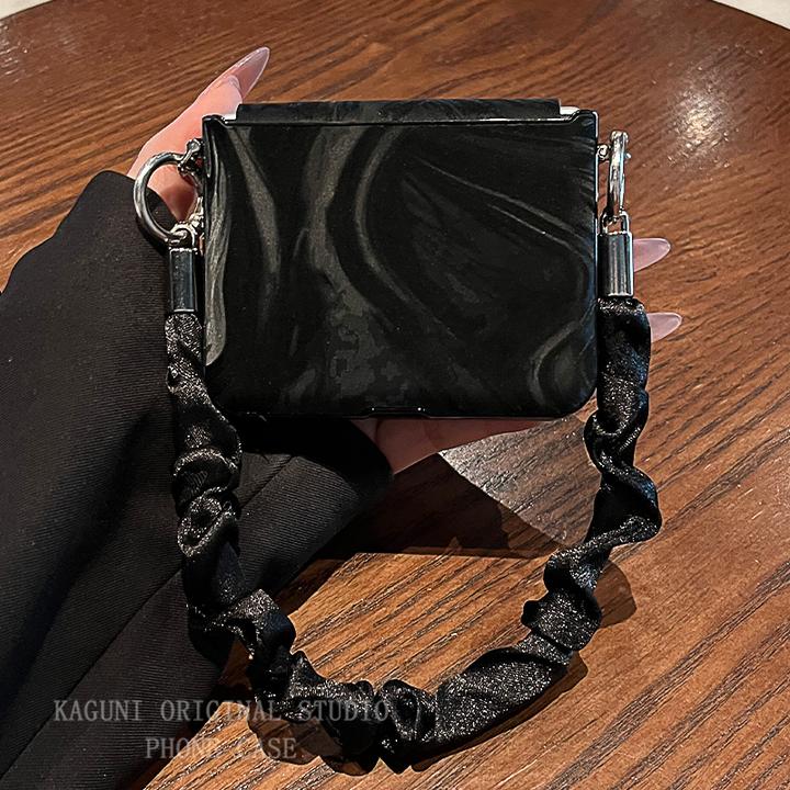 酷飒风超火水波纹丝巾手提链适用华为purax手机壳pocket2新p50/s