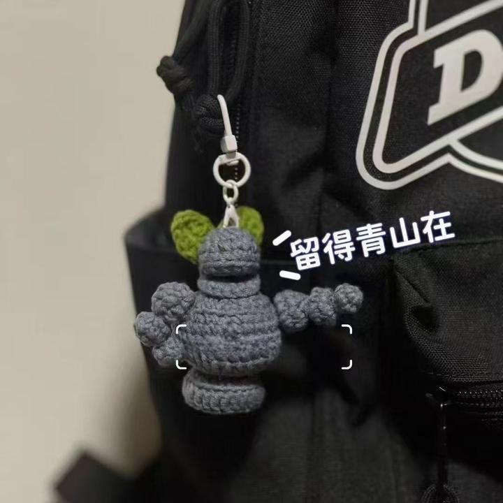 石叽娘娘挂件手工钩织DIY会转热卖哪吒闹海毛线钩针编织材料包