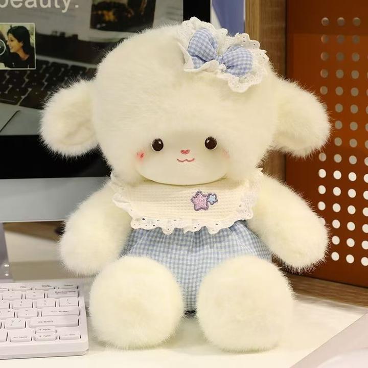 创意奶芙小羊玩偶公仔毛绒玩具睡觉专用抱枕布娃娃送女生生日礼物