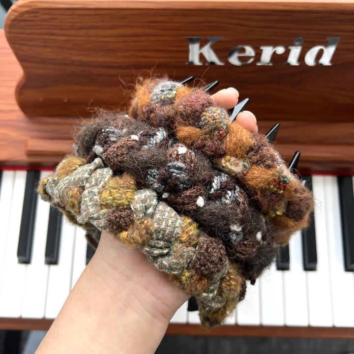 日韩三股辫发箍秋冬百搭少女风简约风手工女编织头饰休闲风