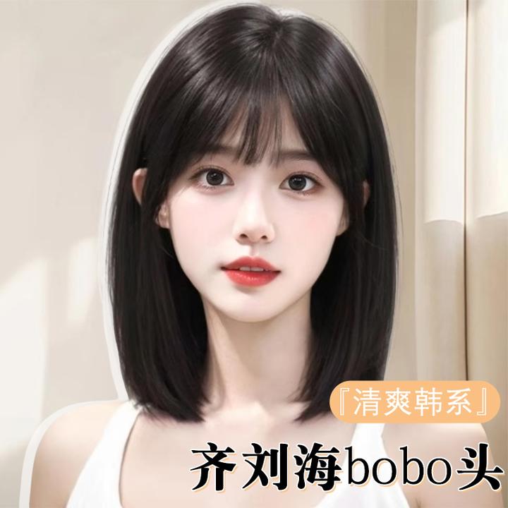 假发女全头套自然透气减龄短发蓬松波波头整顶仿真发