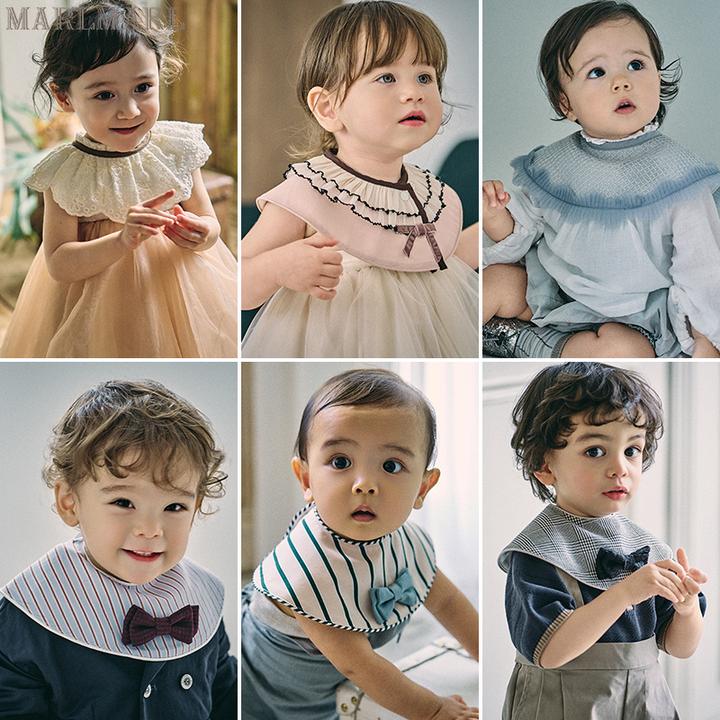 MARLMARL口水巾婴儿围兜宝宝新生儿周岁满月礼物小公主绅士dolce