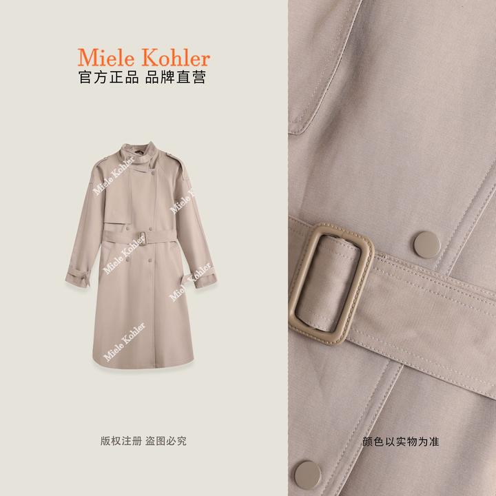 【不羁风语】秋季新款立领设计感风衣外套MKAQ69236【澳门小源同款】