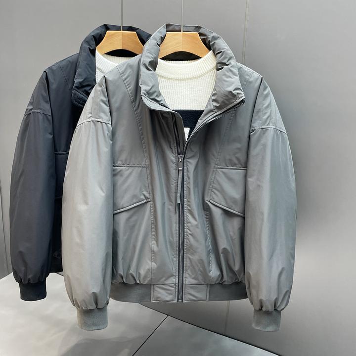 专柜高质感轻熟风90白鸭绒羽绒服男士2025冬季新款保暖防寒外套潮