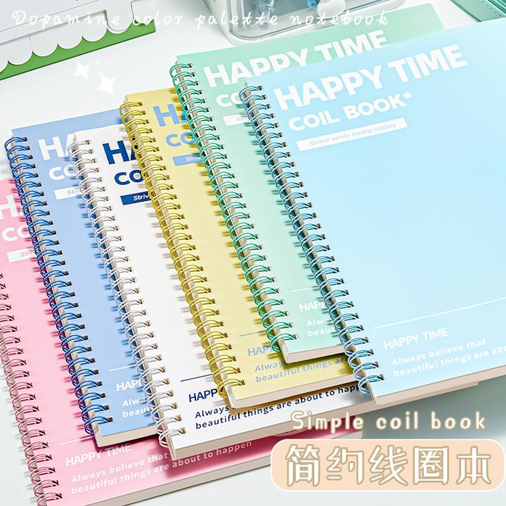 加厚线圈笔记本A5/B5横线记事本学生考研摘抄专用本简约办公本子