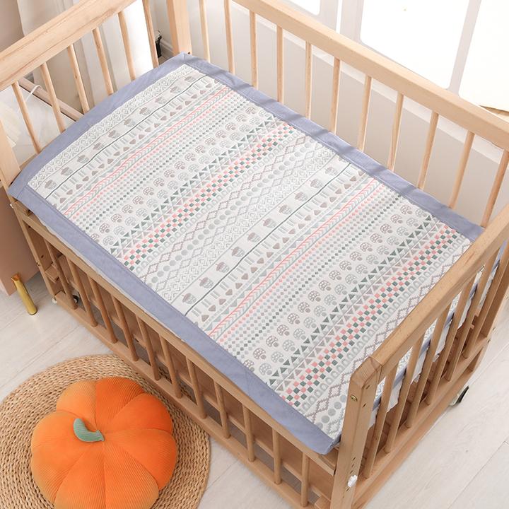 婴儿凉席纯棉纱布床单婴儿床软席夏季吸汗透气幼儿园宝宝全棉席子