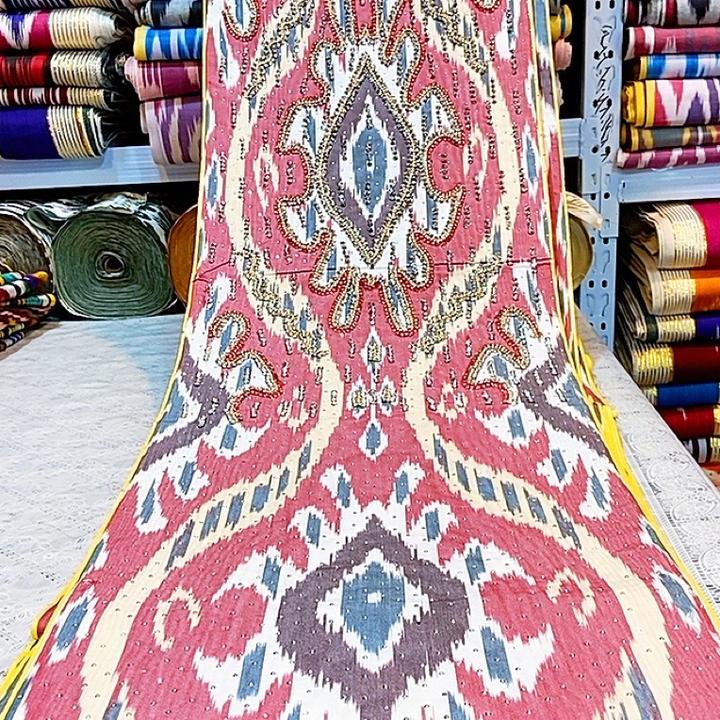 民族风钻石纯棉面料的提花布料 宽50厘米长10米