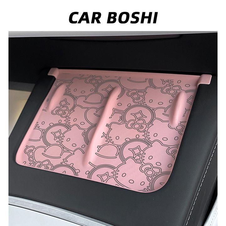 汽博士特斯拉ModelY/3焕新版必买配件中控无线充电硅胶垫车内用品