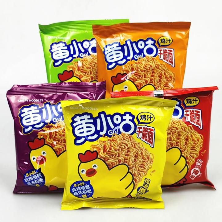 黄小咕干脆面鸡汁点心面掌心脆干吃方便面散称2斤小吃休闲零食品