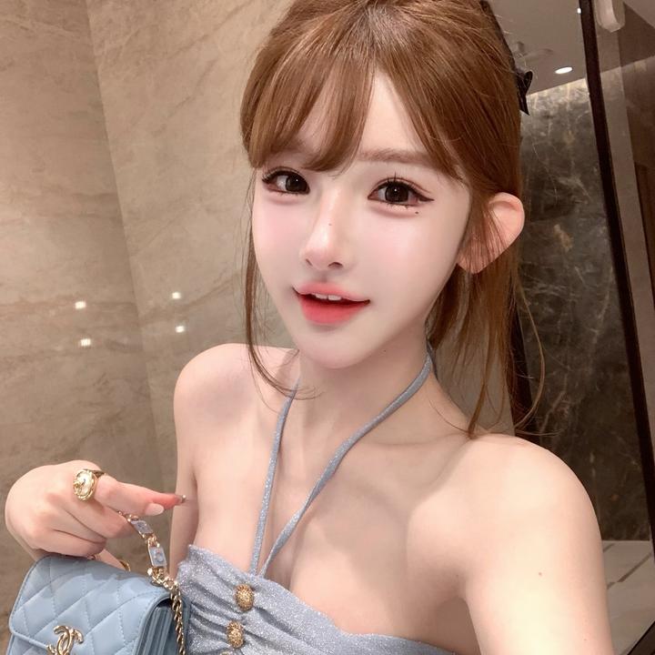 TUTU【私服定制】时尚百搭修身显瘦辣妹纯欲亮片背心抹胸#BX960