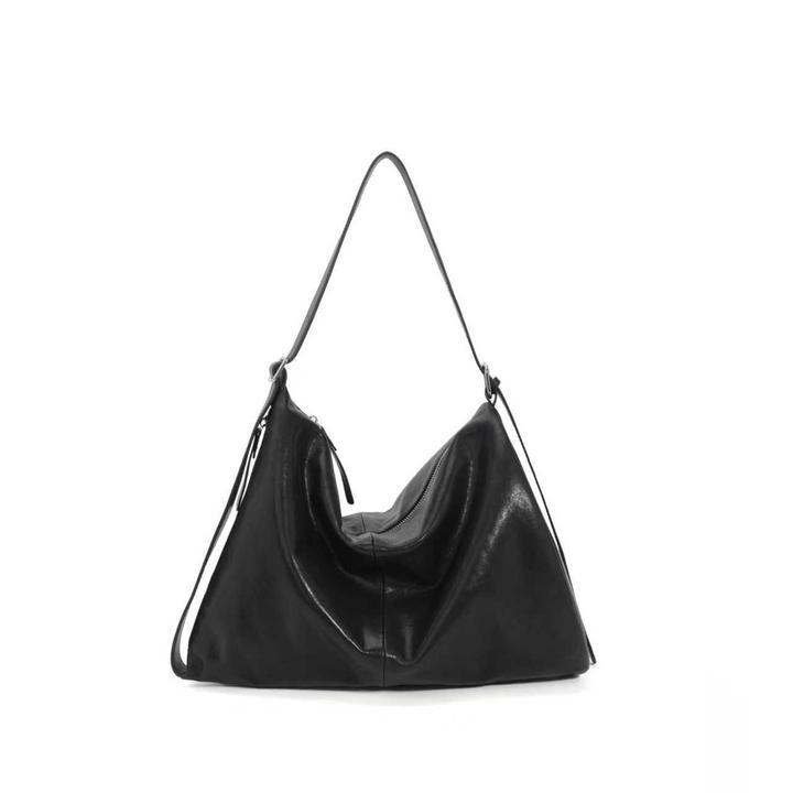 简约百搭大容量黑色两用单肩女包1767