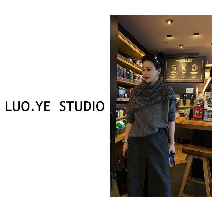 罗爷 · 【雾霭秋绒】100全羊毛两件套上衣长袖休闲时尚百搭羊绒