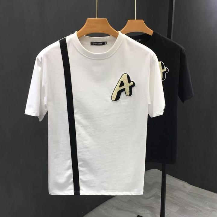 2025新款夏季男士短袖休闲ins时尚新款T恤潮流潮牌圆领上衣百搭潮