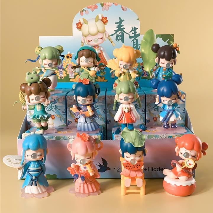 春生夏长国风春分芒种男生电脑桌摆件手办桌面潮玩物品