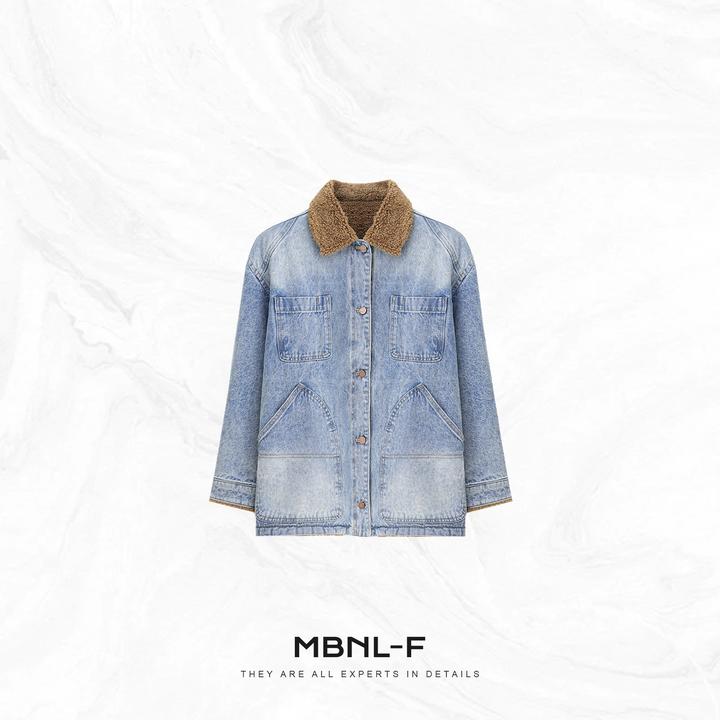 MBNL-F”北欧调调” 100%棉密织时尚绒毛感牛仔外套 秦磊XM-XWT2629