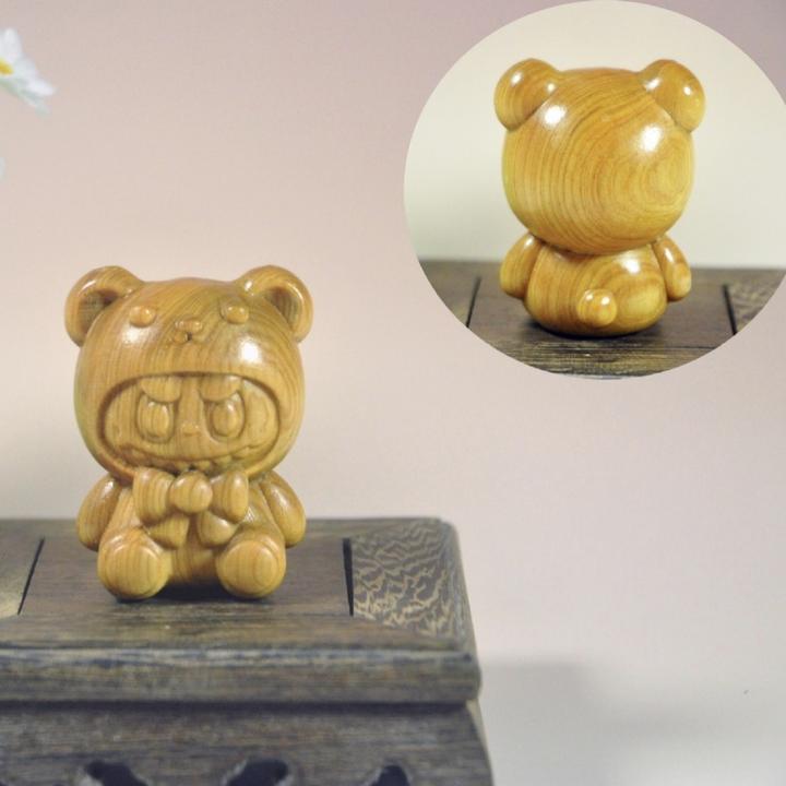 崖柏木雕女巫僵尸南瓜麦当劳拉布布手把件女生包包挂件挂饰摆件