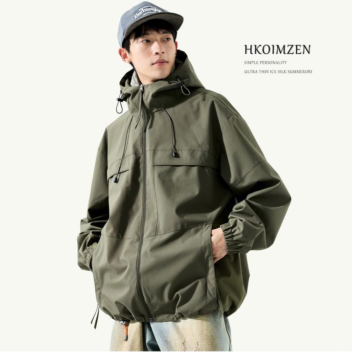 冲锋衣2025春秋款户外骑行情侣夹克登山服新款机能连帽男生外套