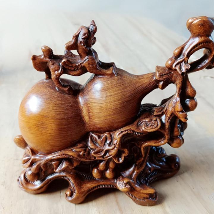 招财葫芦家居摆件办公室客厅酒柜博物架玄关装饰品乔迁开业工艺品