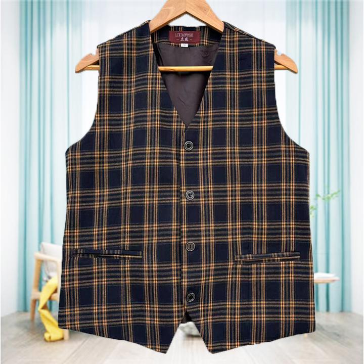 中老年女马甲薄款格子马夹印花马甲大码上衣春秋中年无袖夏季