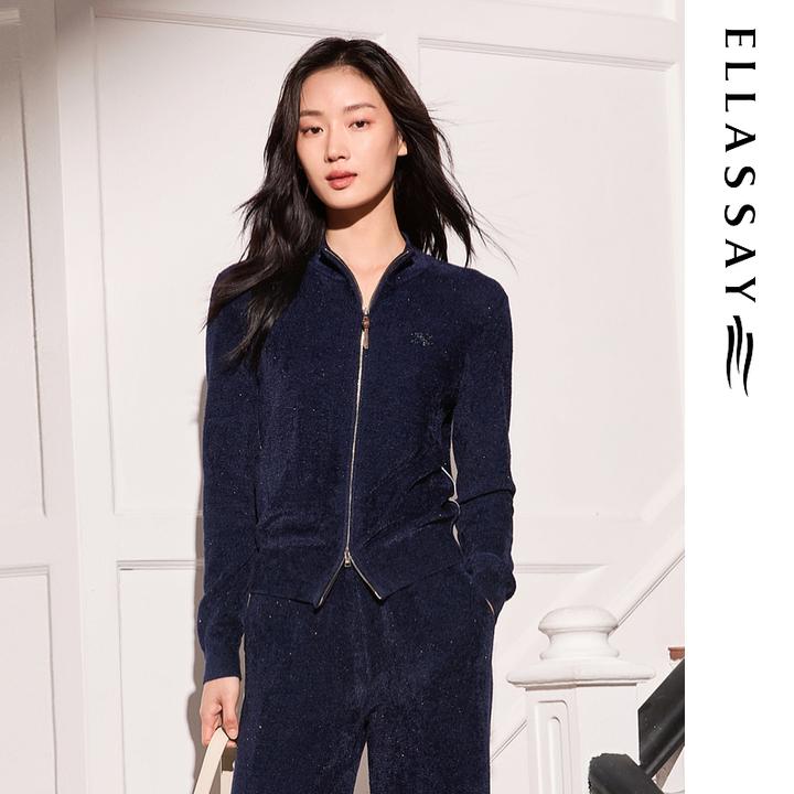 ELLASSAY歌力思2025新款简约修身显瘦针织衫女EWW363M00900