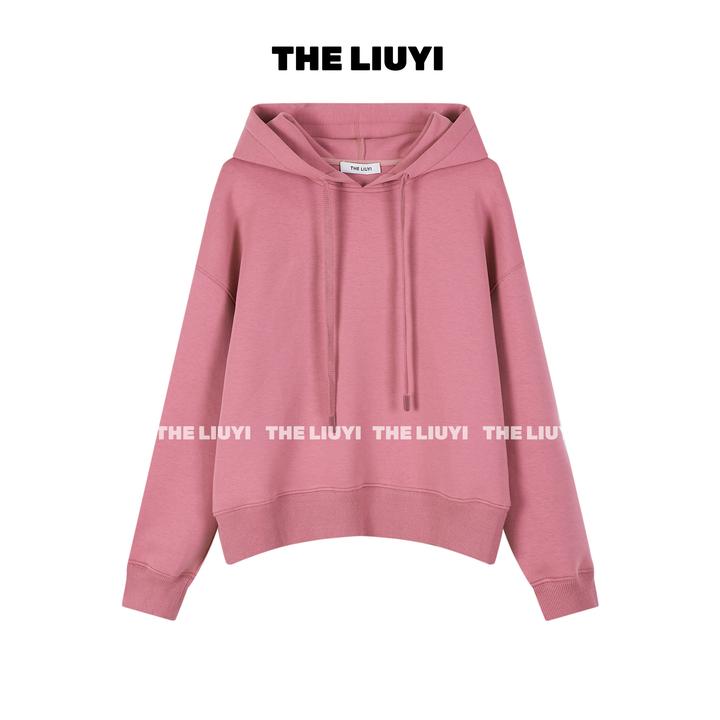 【LIUYI】350g双面空气层重工加厚纯色连帽卫衣59068