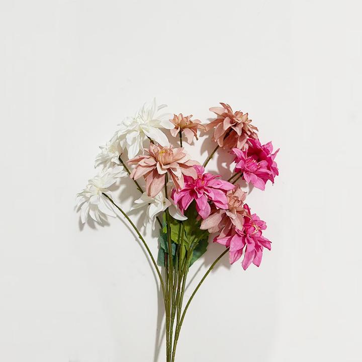 【粉边幸福玫瑰】花心思仿真花材批发婚庆婚礼堂背景装饰家居花束