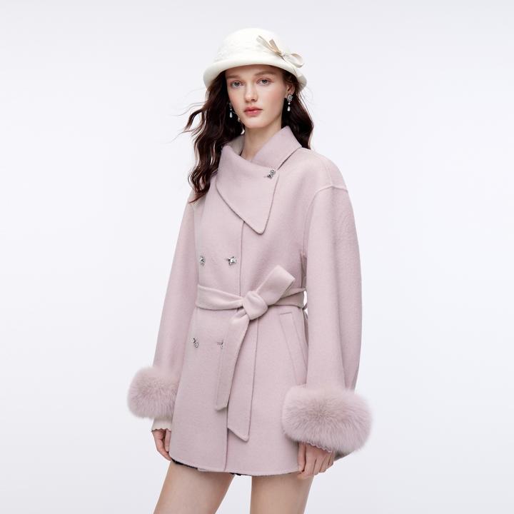 MISSCOCOON可可尼毛呢外套女2025冬季新款千金感大衣