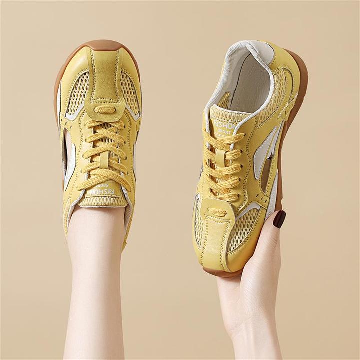 【JTG&SHOES 官方】质感透气网面德训鞋女款2025新款秋季复古百搭