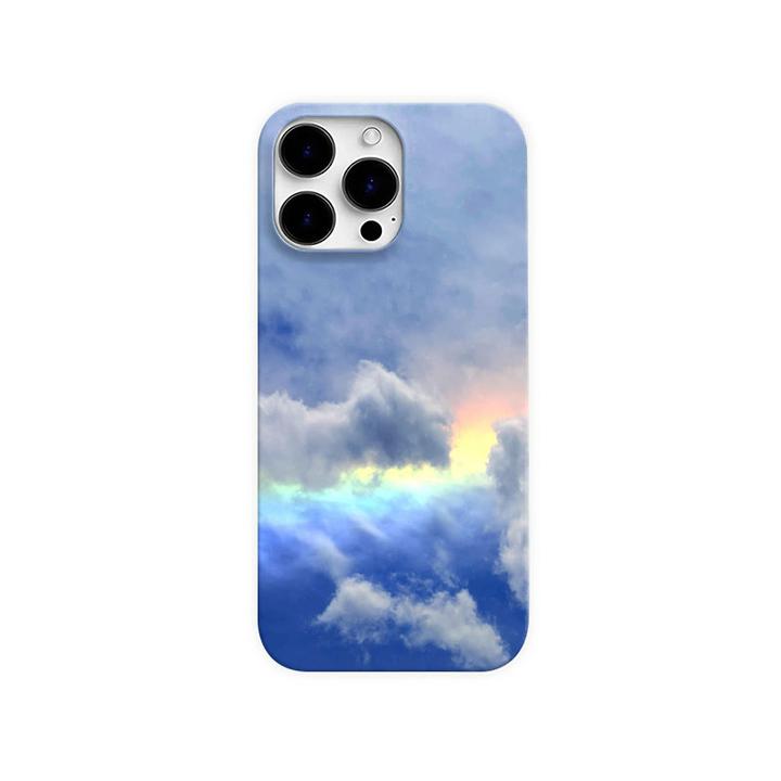 七彩祥云创意苹果手机壳适用于iPhone15promax小众16pro个性14/13