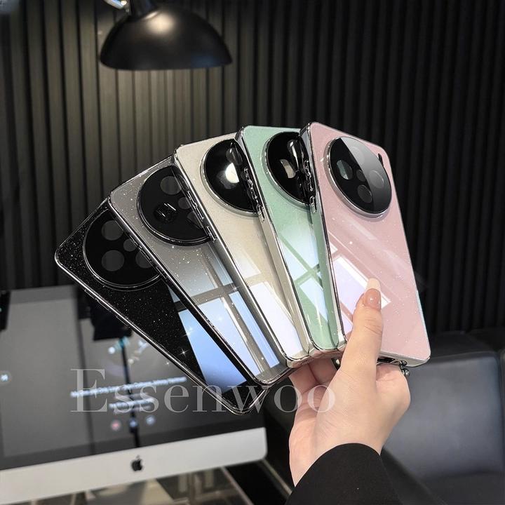 适用vivox200pro手机壳x200新款闪粉镜面玻璃x100s镜头膜防摔全包