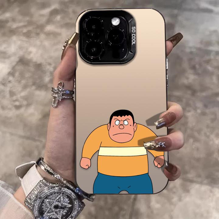 生气胖虎适用苹果16promax手机壳iPhone15硅胶14保护套17新款卡通