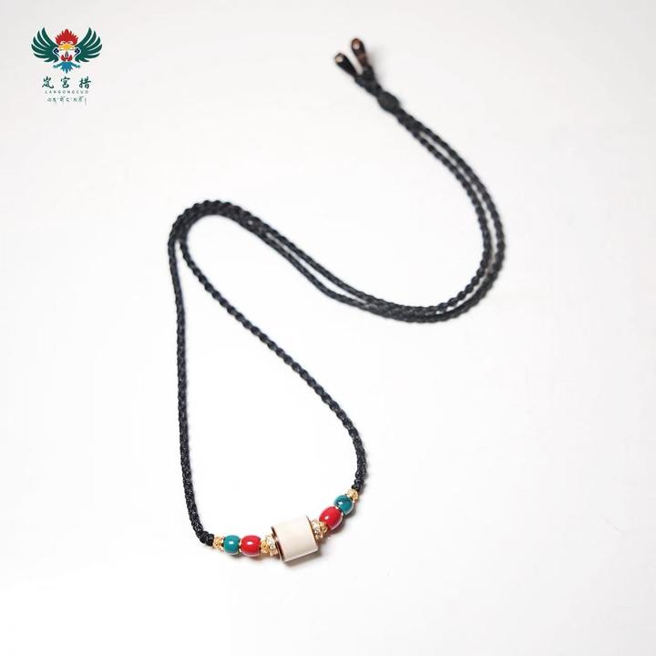 岚宫措｜18世纪剁珠天珠项链 L111