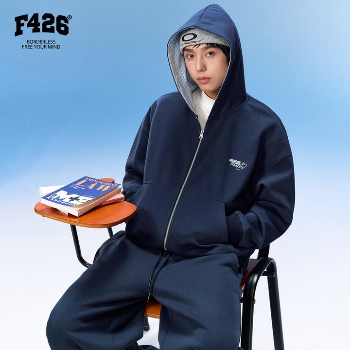 F426国潮牌春季新款假两件高智感内里条纹套装7870、7871