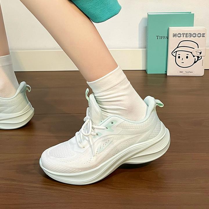 回力减震轻便厚底跑鞋爆款2025新款夏季休闲学生网鞋女透气运动鞋