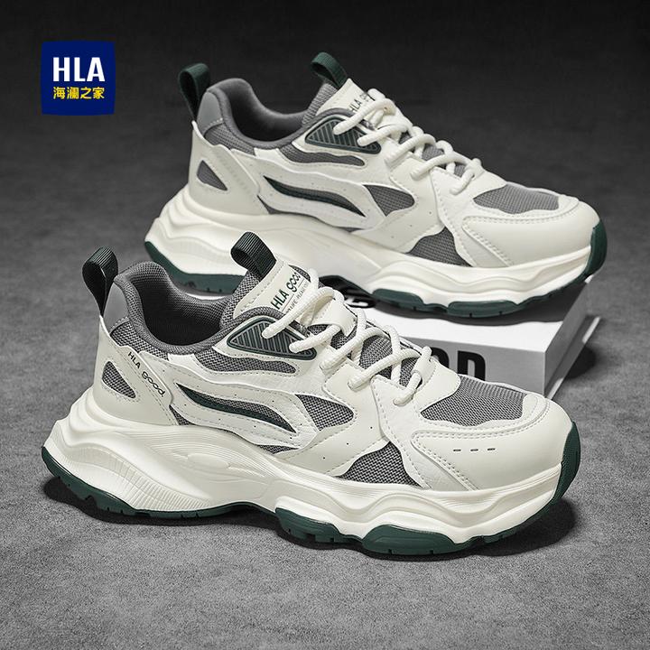 HLA/海澜之家男鞋2025新款低帮时尚休闲鞋百搭潮流软底休闲男鞋