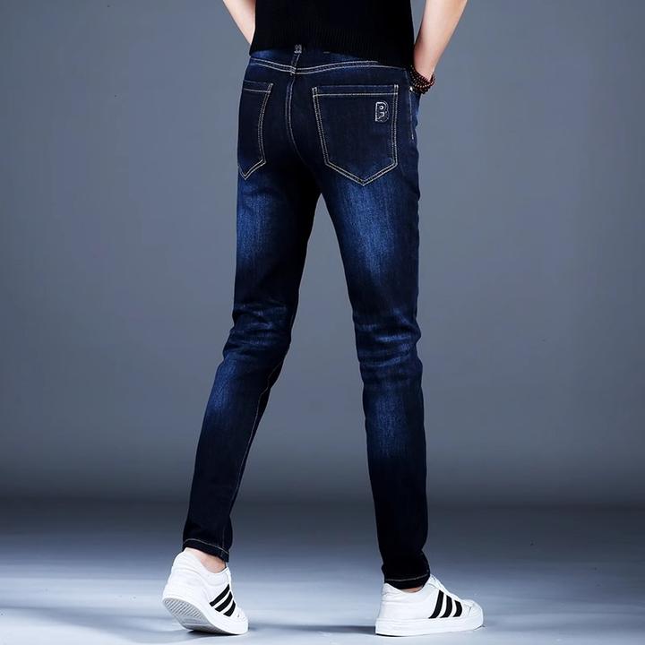 【JJ】男牛仔裤男高端牛仔裤男装秋冬款修身小脚裤休闲百搭韩版潮牌