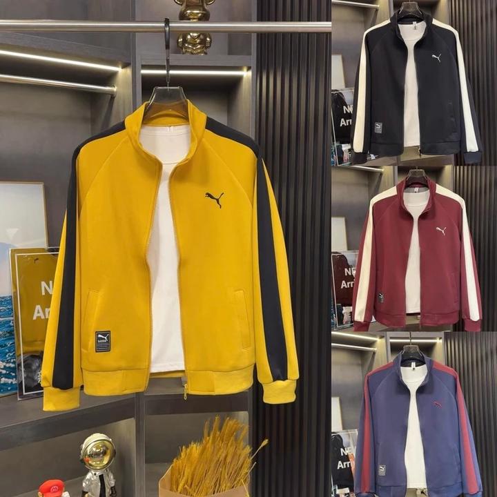 2025秋季新款男士潮流轻奢运动外套休闲秋季男士运动立领针织外套