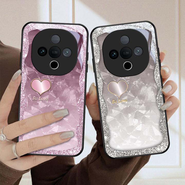 华丽爱心适用vivoY300手机壳VIVOY300高级女款气质保护套防摔硅胶