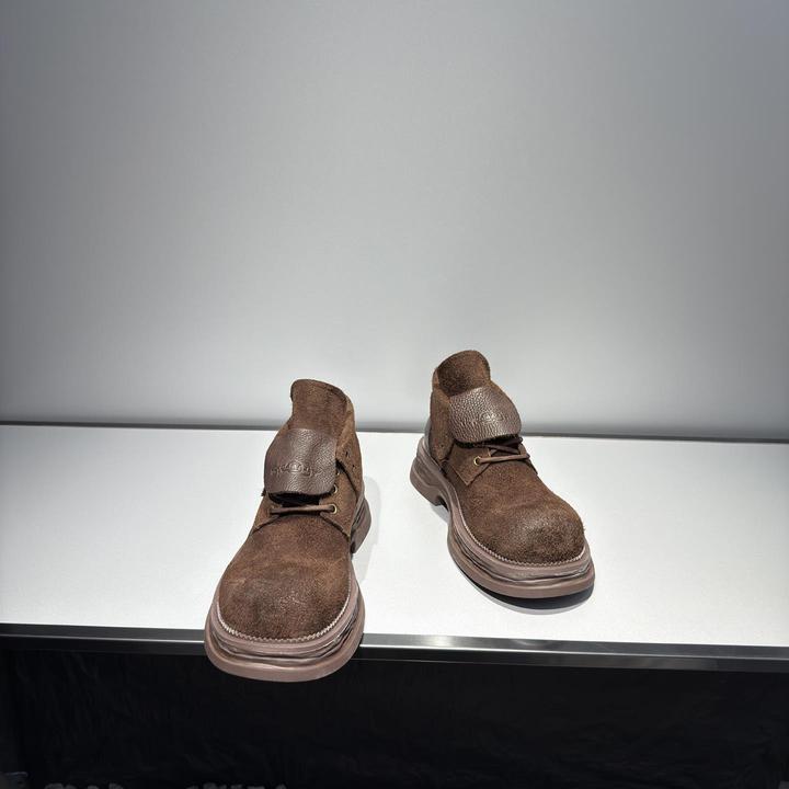 美式覆古大黄靴男厚底增高工装靴2025新款秋冬户外马丁靴真皮男鞋